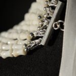 Ethiopian White Beaded Cross Jewelry Set
