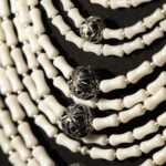 Ethiopian White Beaded Cross Jewelry Set
