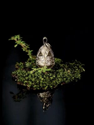Layered Filigree Egg Chain Necklace Elegant Vintage