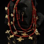 Ethiopian Carnelian Cross Statement Necklace
