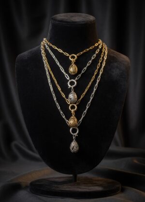 Mini Pysanka Jewelry Necklace