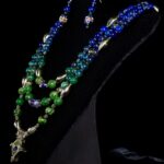 18K Malachite Lapis Statement Jewelry Set