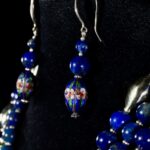 18K Malachite Lapis Statement Jewelry Set