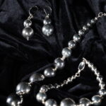 Polished Silver Sphere Elegant Jewelry Set