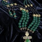 Green Stone Ethnic Set