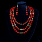 Three-Rows Rich Red Coral
