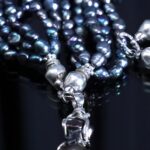 Black Baroque Pearl Multi-Strand Jewelry Set