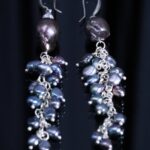 Black Baroque Pearl Multi-Strand Jewelry Set