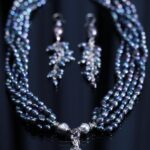 Black Baroque Pearl Multi-Strand Jewelry Set