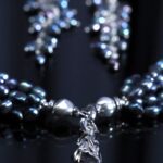 Black Baroque Pearl Multi-Strand Jewelry Set