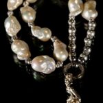 White Baroque Pearl Pendant Earring Set