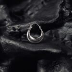 Chunky Polished Silver Hoop Earings