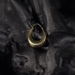 Chunky Polished Gold Hoop Earings