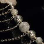 White Baroque Pearl Fringe Statement Set