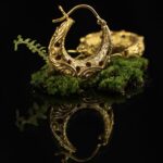 Antique Gold Hutsul Filigree Hoop Earings