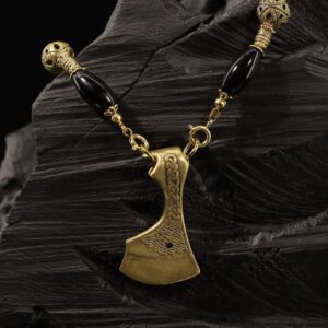 Black Gold Perun Axe Pendant