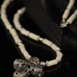 Midnight Keshi Pearl Tassel Necklace Set