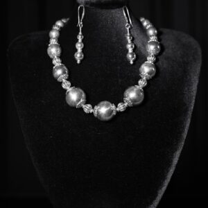 Antique silver set, 114 g — handmade jewelry by Frolov Jewels