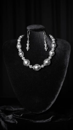 Antique silver set, 114 g — handmade jewelry by Frolov Jewels