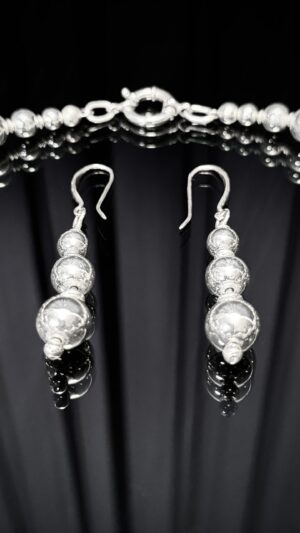 Antique silver set, 114 g — handmade jewelry by Frolov Jewels (view 4)