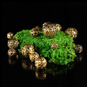 Brass beads — handmade jewelry by Frolov Jewels