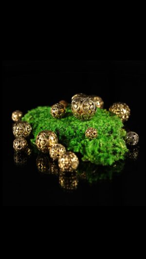Brass beads — handmade jewelry by Frolov Jewels