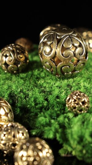 Brass beads — handmade jewelry by Frolov Jewels (view 3)