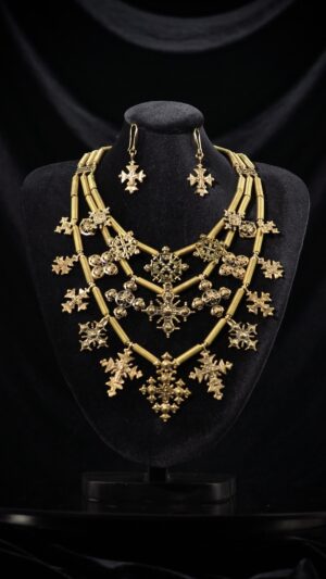 Ethiopian Gold Cross Necklace — handmade jewelry by Frolov Jewels