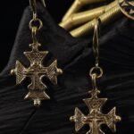 Ethiopian Gold Cross Necklace — handmade jewelry by Frolov Jewels (view 4)