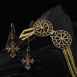 Ethiopian Gold Cross Necklace — handmade jewelry by Frolov Jewels (view 6)