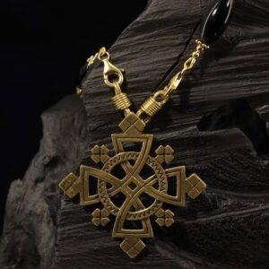 Ethiopian Orthodox Onyx Necklace — handmade jewelry by Frolov Jewels
