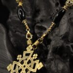 Ethiopian Orthodox Onyx Necklace — handmade jewelry by Frolov Jewels (view 2)