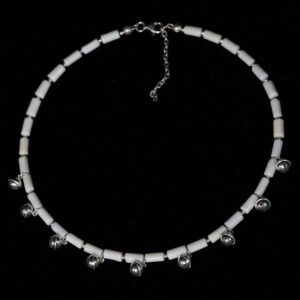 Ivory Bone Charm Choker set — handmade jewelry by Frolov Jewels (view 3)