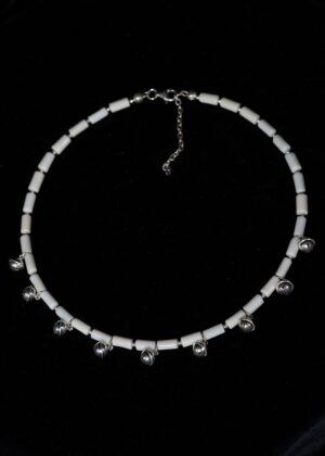 Ivory Bone Charm Choker set — handmade jewelry by Frolov Jewels (view 3)