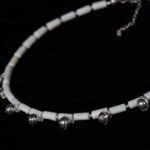 Ivory Bone Charm Choker set — handmade jewelry by Frolov Jewels (view 4)