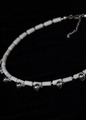 Ivory Bone Charm Choker set — handmade jewelry by Frolov Jewels (view 4)