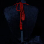 Red Coral Heart Necklace — handmade jewelry by Frolov Jewels (view 3)