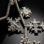 Silver-plated brass zgarda set — handmade jewelry by Frolov Jewels (view 3)
