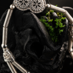Silver-plated brass zgarda set — handmade jewelry by Frolov Jewels (view 6)