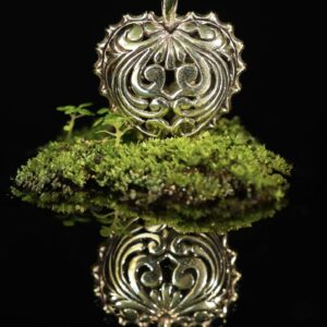 Brass heart pendant — handmade jewelry by Frolov Jewels