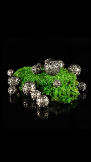 Nickel-silver beads — handmade jewelry by Frolov Jewels