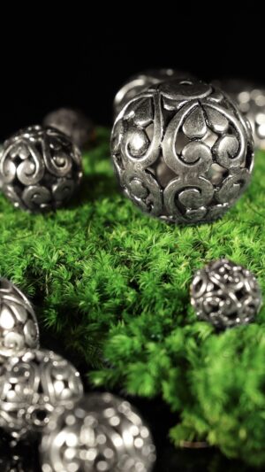 Nickel-silver beads — handmade jewelry by Frolov Jewels (view 2)
