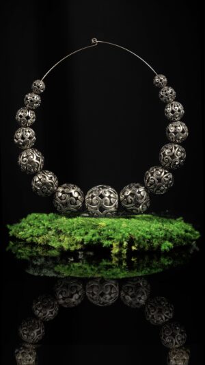 Nickel-silver beads — handmade jewelry by Frolov Jewels (view 6)