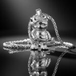 Silver bear pendant — handmade jewelry by Frolov Jewels