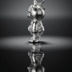 Silver bear pendant — handmade jewelry by Frolov Jewels (view 3)
