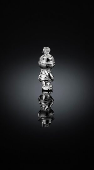 Silver bear pendant — handmade jewelry by Frolov Jewels (view 5)
