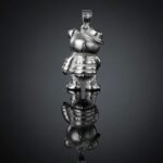 Silver bear pendant — handmade jewelry by Frolov Jewels (view 6)