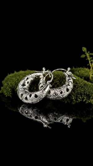 KARB. Sterling silver earrings — handmade jewelry by Frolov Jewels
