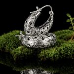 KARB. Sterling silver earrings — handmade jewelry by Frolov Jewels (view 3)