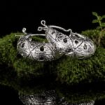 KARB. Sterling silver earrings — handmade jewelry by Frolov Jewels (view 4)